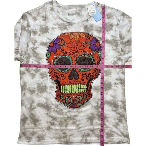 Fosforos Galileo Day Of The Dead Shirt Women's‎ XXL Dia De Los Muertos Skull NEW - Picture 5 of 8